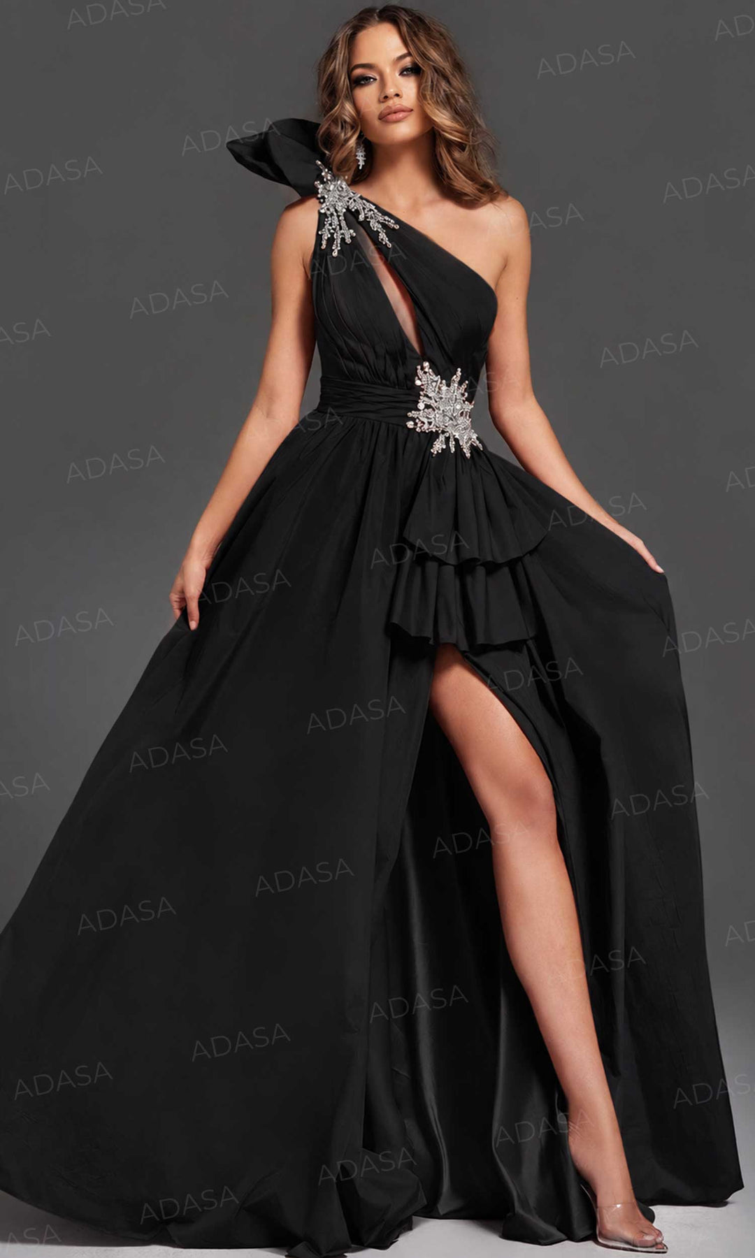 Jovani 40929 - Ruffle Beaded Prom Dress