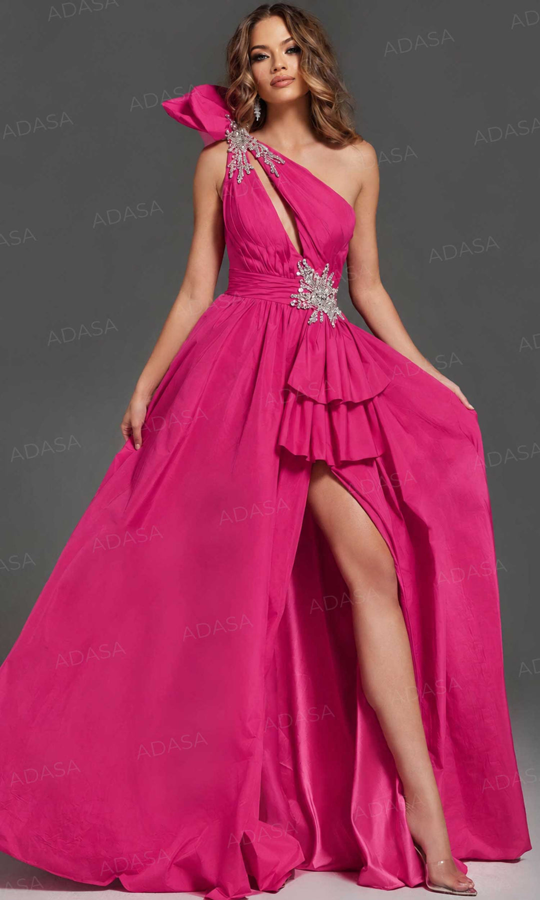 Jovani 40929 - Ruffle Beaded Prom Dress