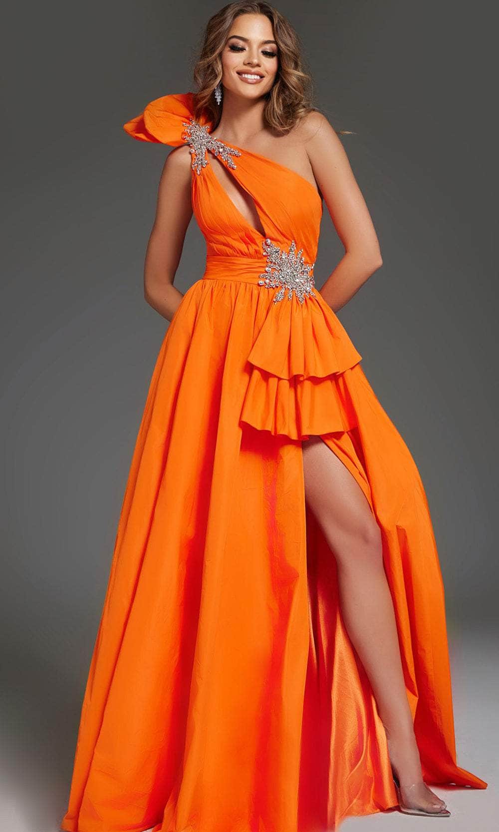 Jovani 40929 - Ruffle Beaded Prom Dress Prom Dresses