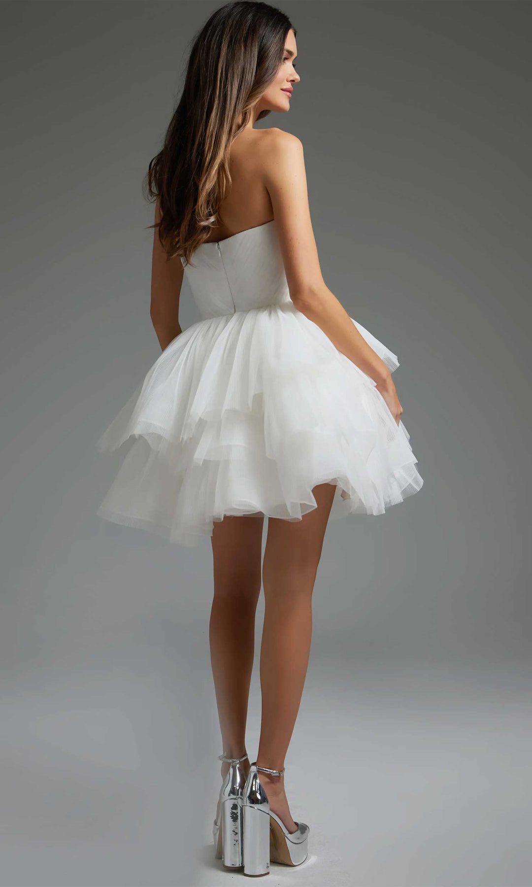 Jovani 41054 - Strapless Fit and Flare Cocktail Dress