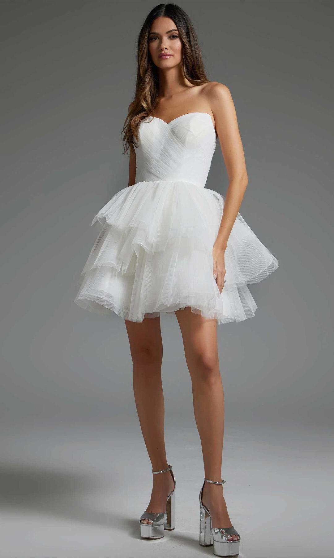 Jovani 41054 - Strapless Fit and Flare Cocktail Dress