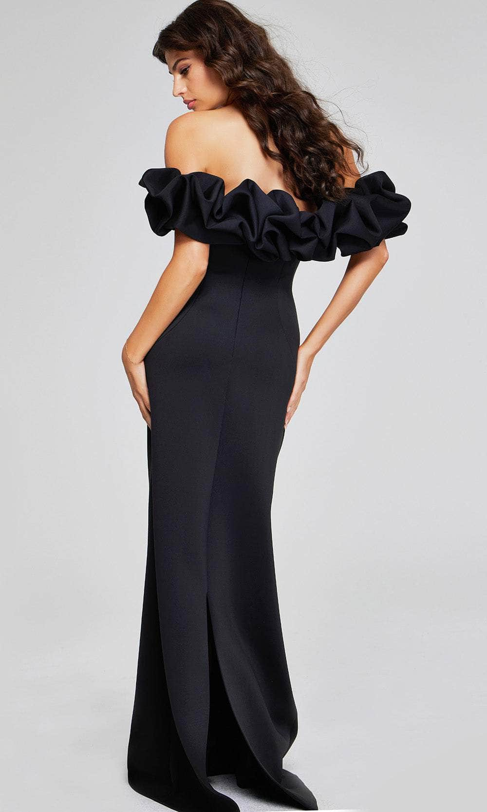 Jovani 41084 - Ruffled Off Shoulder Evening Gown Special Occasion Dresses