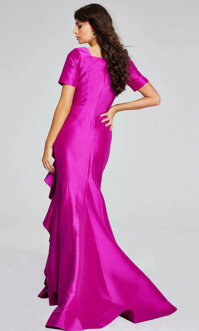 Jovani 41128 - Ruffle Draped Evening Gown Special Occasion Dresses