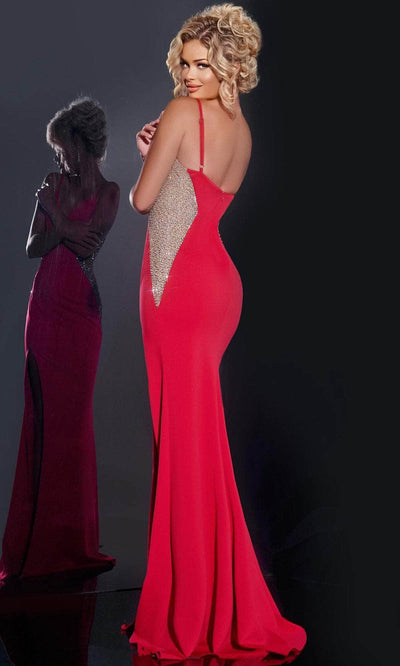 Jovani 42002 - Jewel Trimmed Prom Dress Prom Dresses