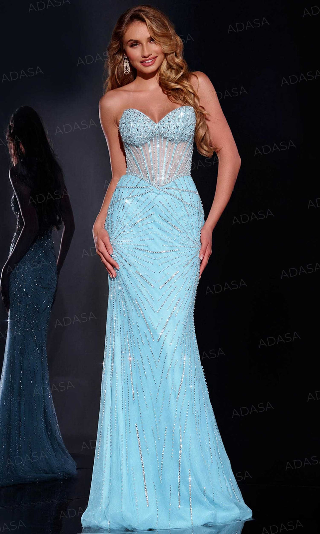 Jovani 42206 - Jewel Sprinkled Prom Dress