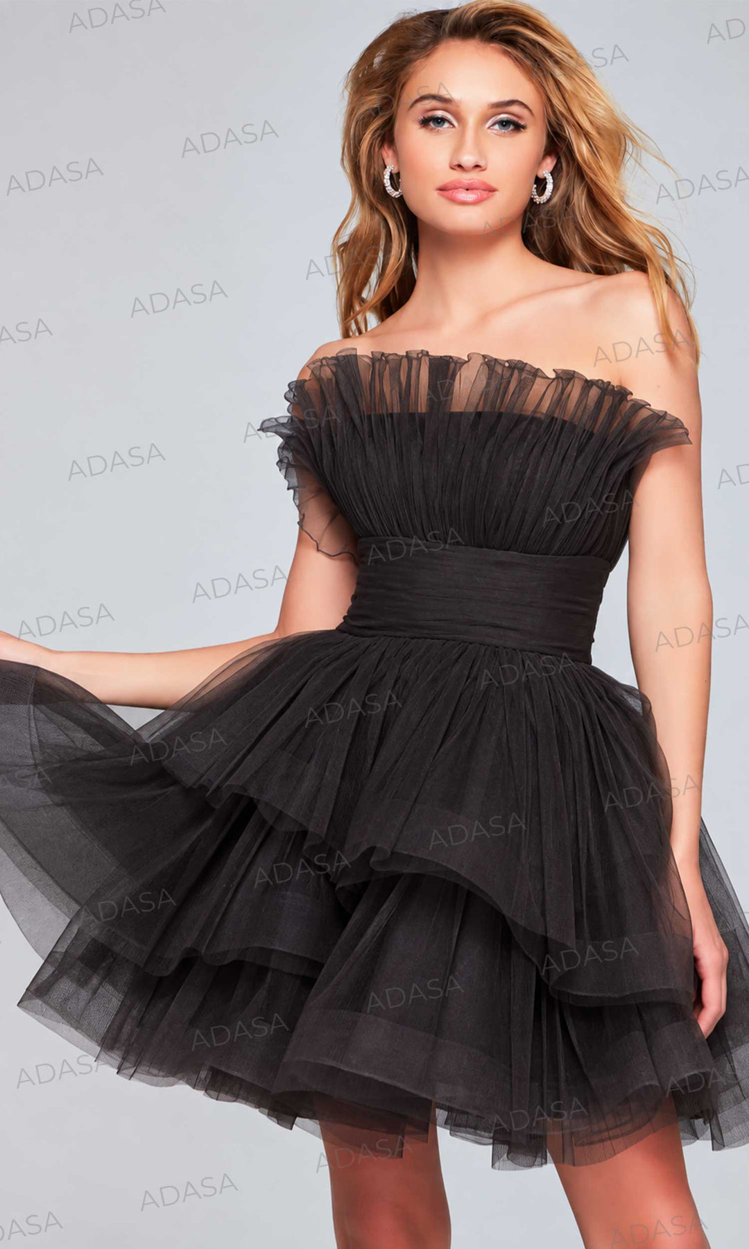 Jovani 42340 - Strapless Petal Dress