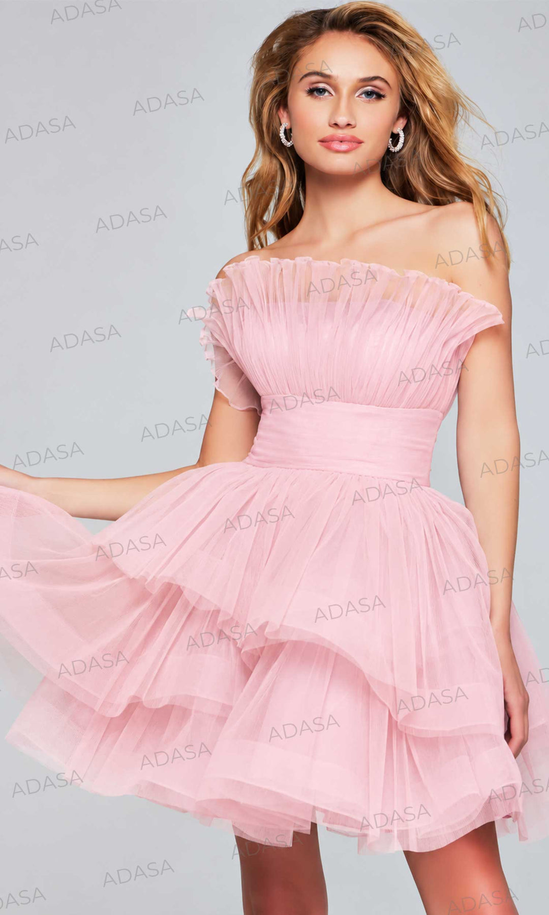 Jovani 42340 - Strapless Petal Dress