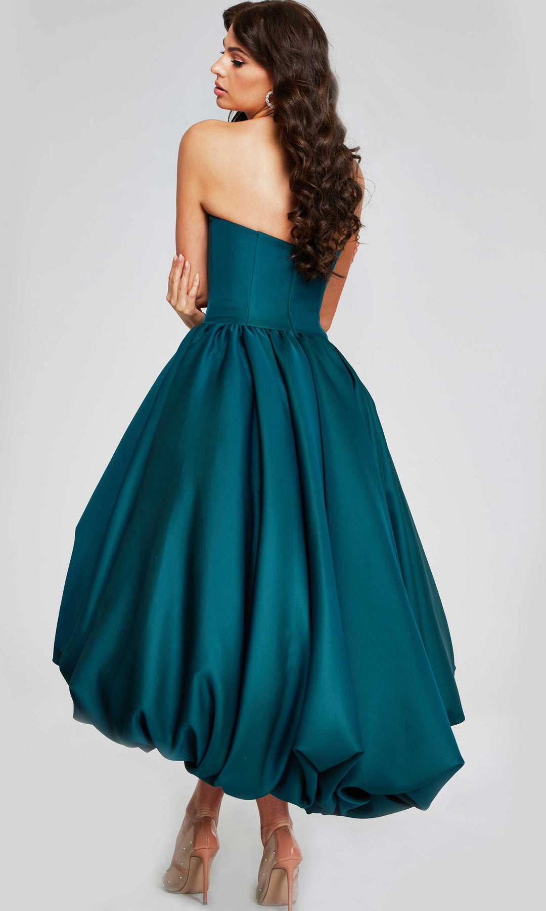 Jovani 42345 - Straight Across Hi-Low Evening Dress