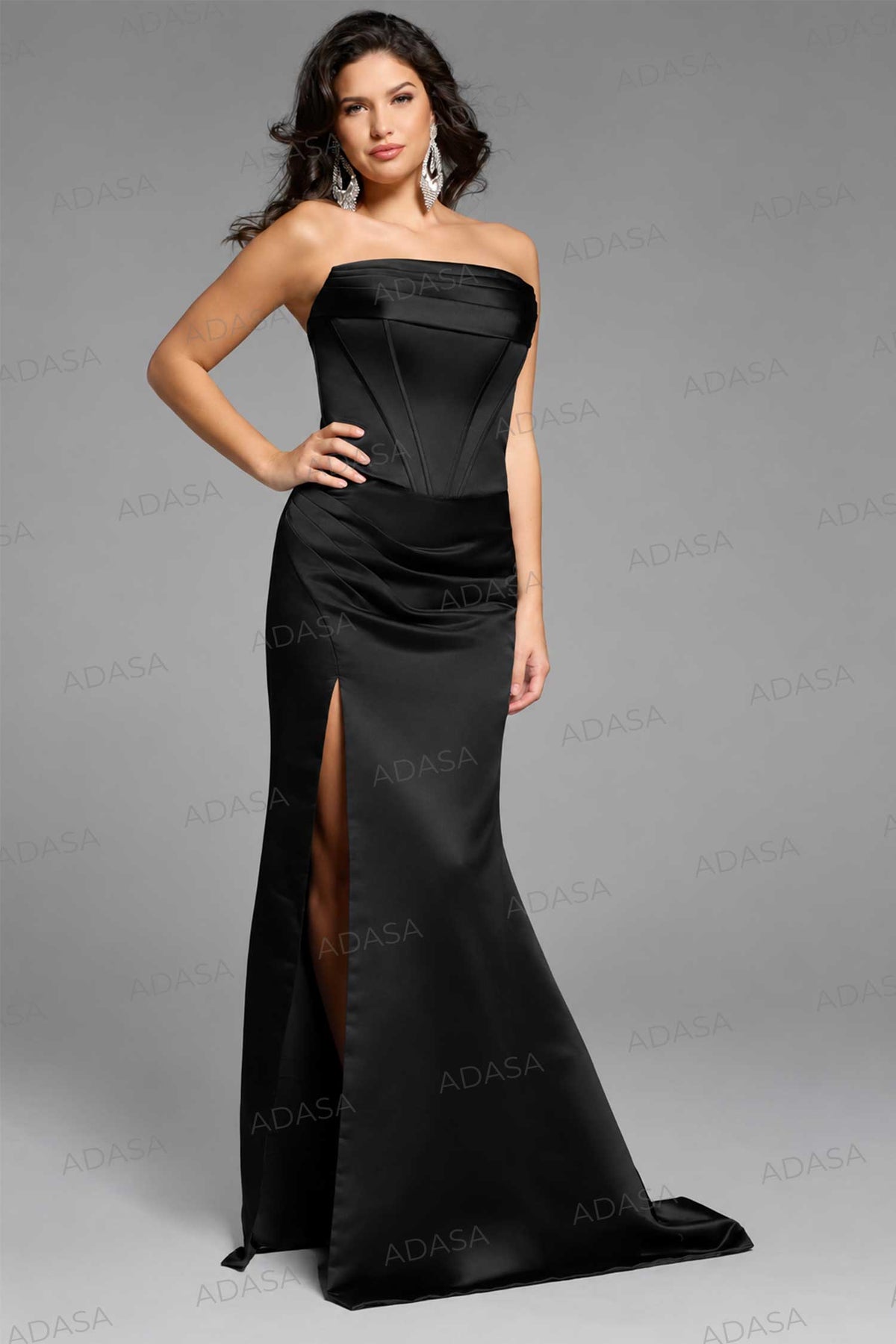 Jovani 42355 - Strapless Satin Prom Dress
