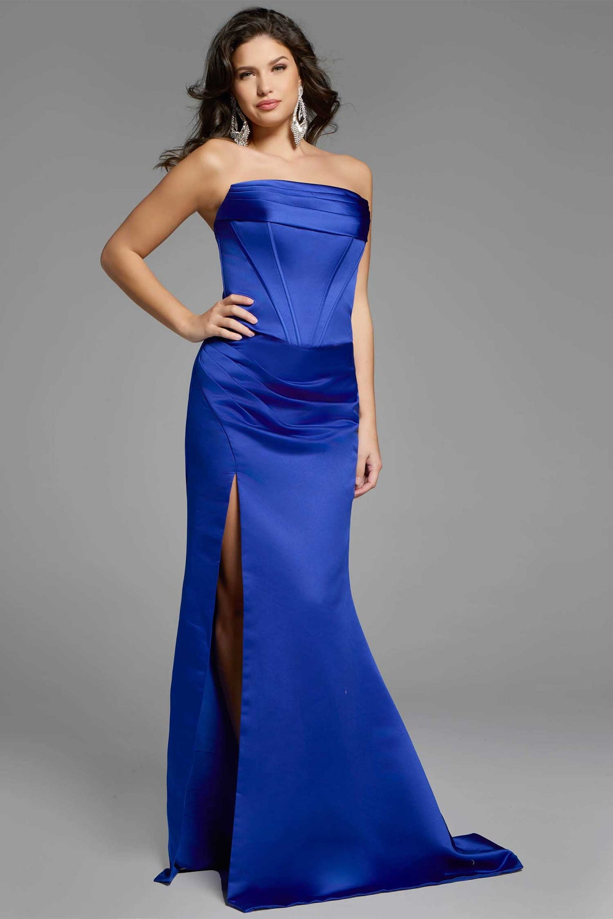 Jovani 42355 - Strapless Satin Prom Dress