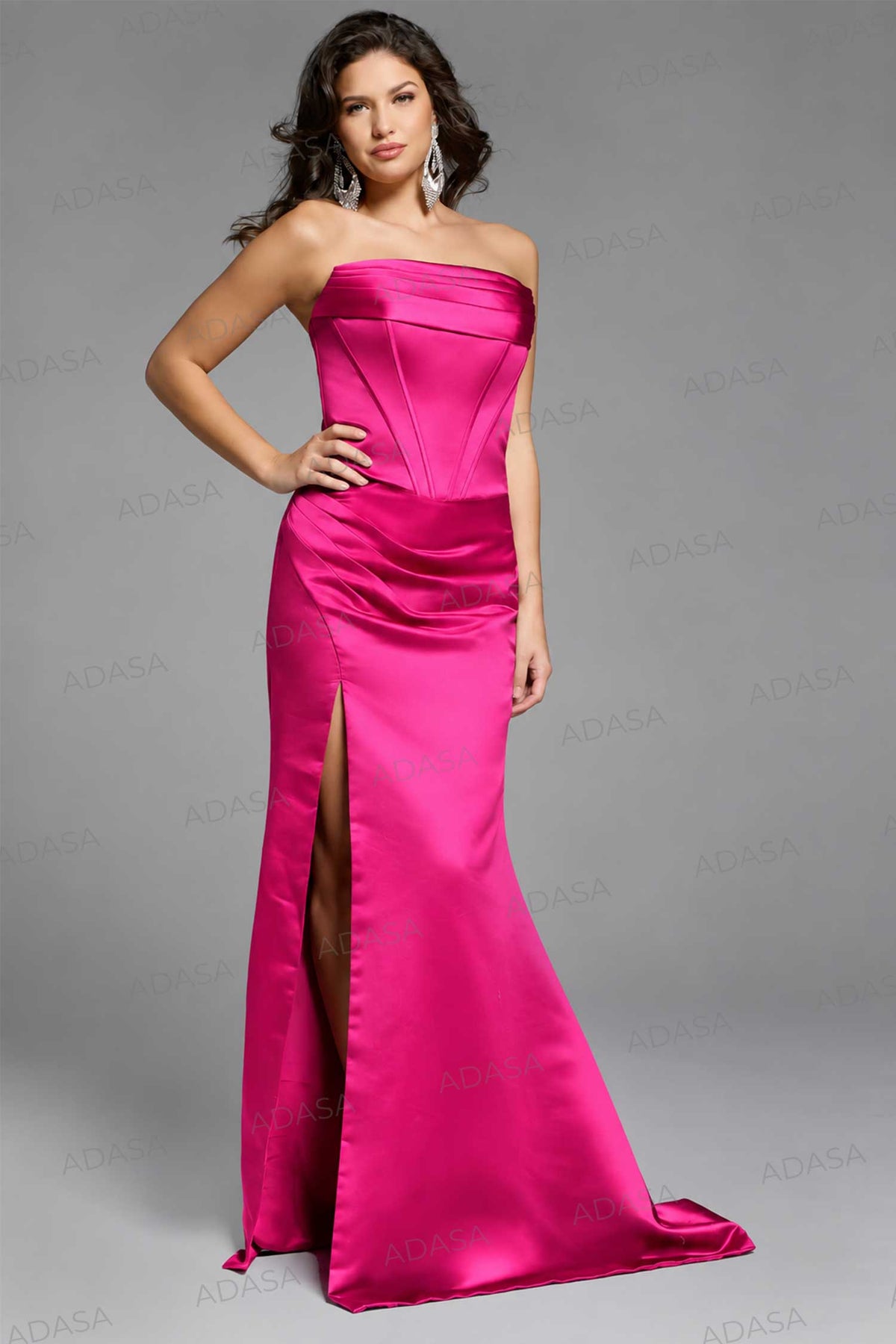 Jovani 42355 - Strapless Satin Prom Dress
