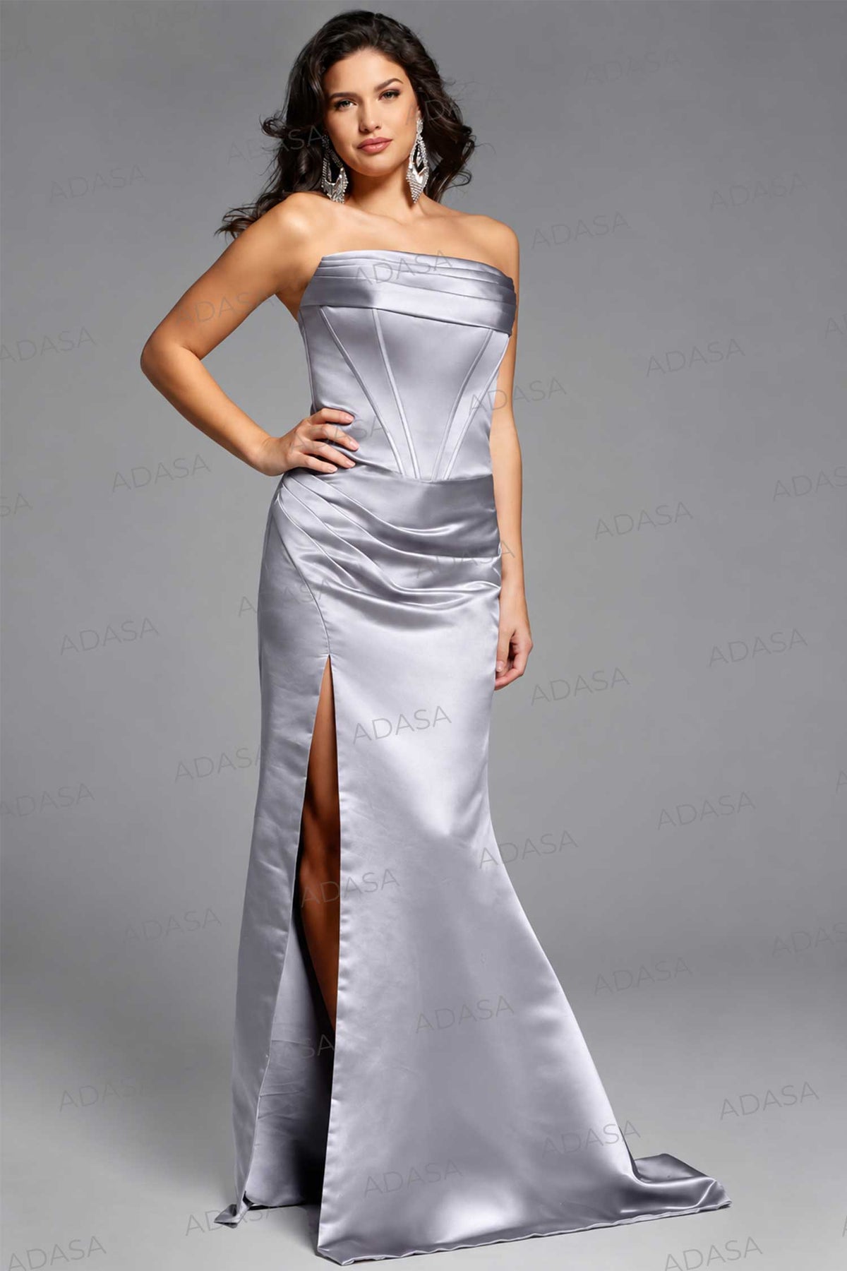 Jovani 42355 - Strapless Satin Prom Dress