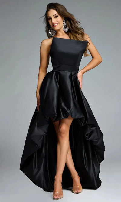 Jovani 42357 - Bubble Hem Strapless Asymmetric Gown Prom Dresses