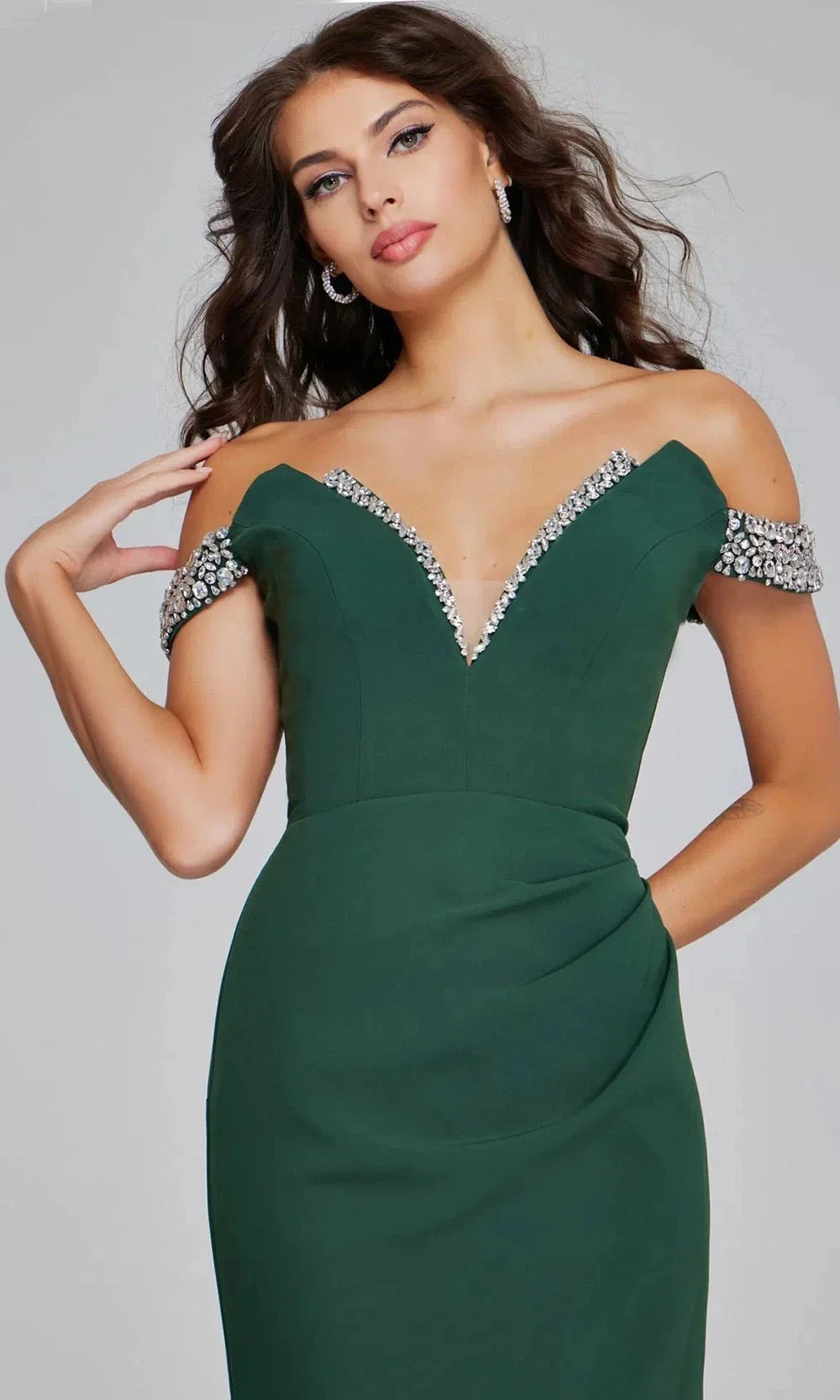 Jovani 42394 - Elegant Sheath Dress with Ruched Detail Prom Dresses