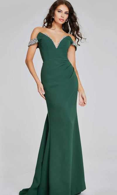 Jovani 42394 - Elegant Sheath Dress with Ruched Detail Prom Dresses