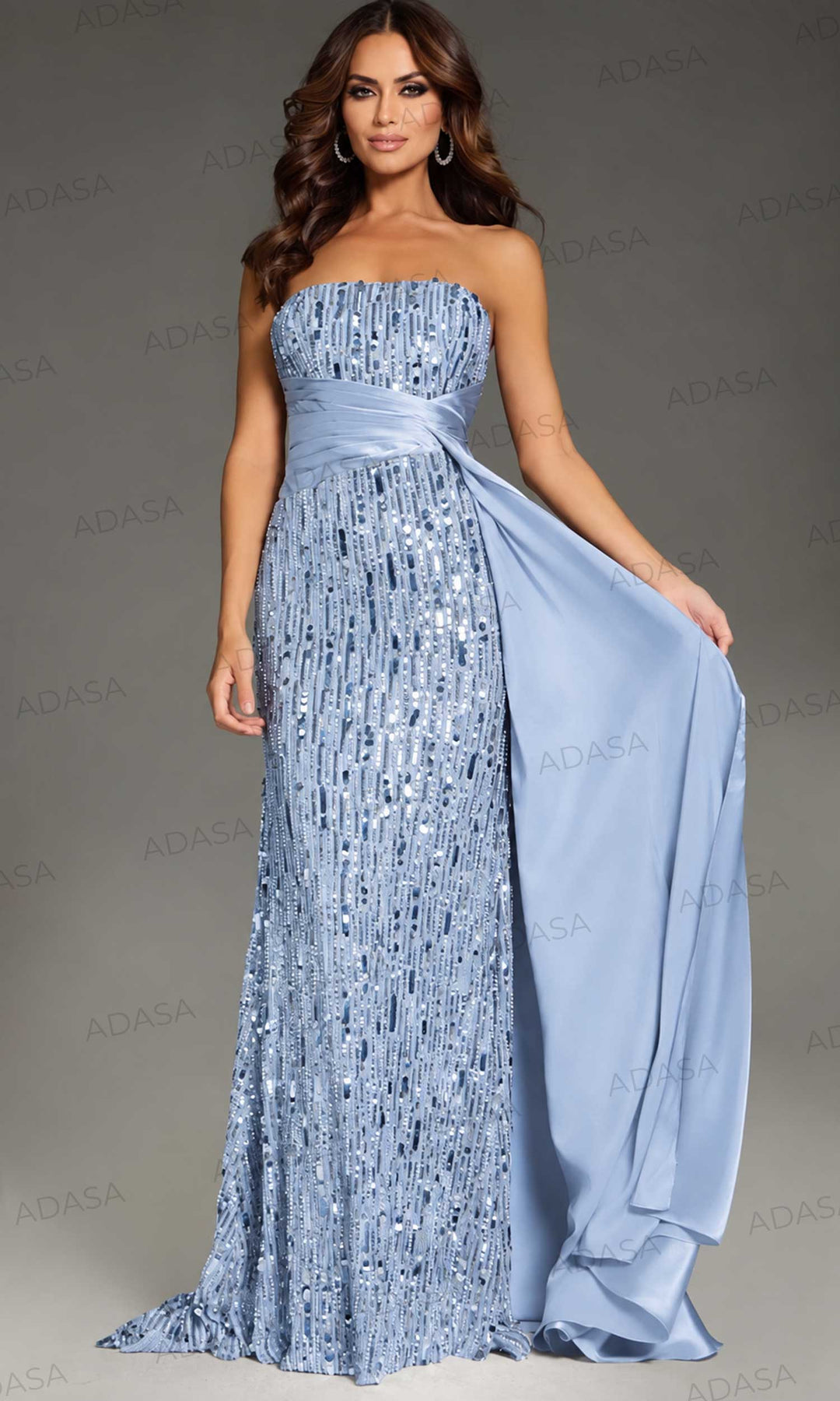 Jovani 42427 - Strapless Embellished Evening Gown