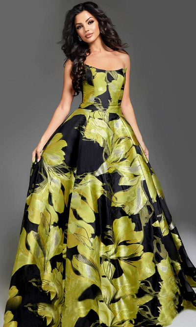 Jovani 42435 - Strapless A-Line Prom Gown Formal Gowns