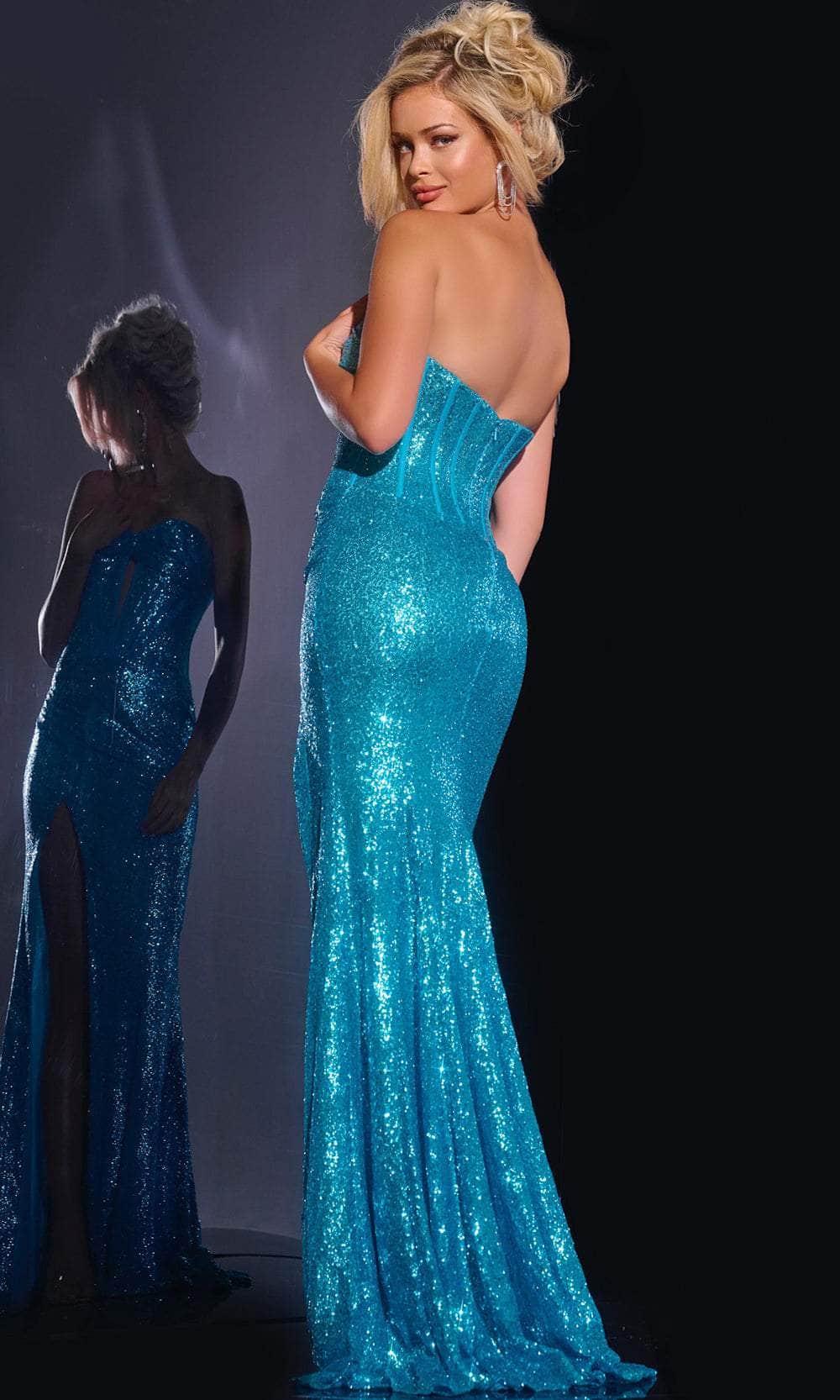 Jovani 42514 - Sequin Cutout Prom Dress Prom Dresses