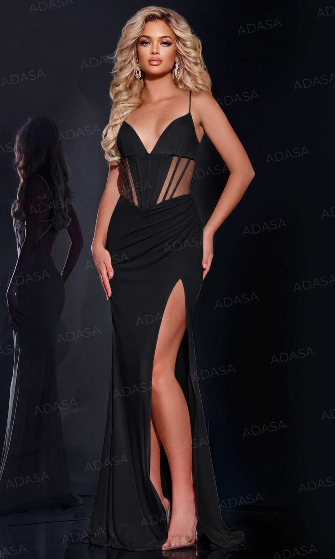 Jovani 42534 - Corset Detail Prom Dress