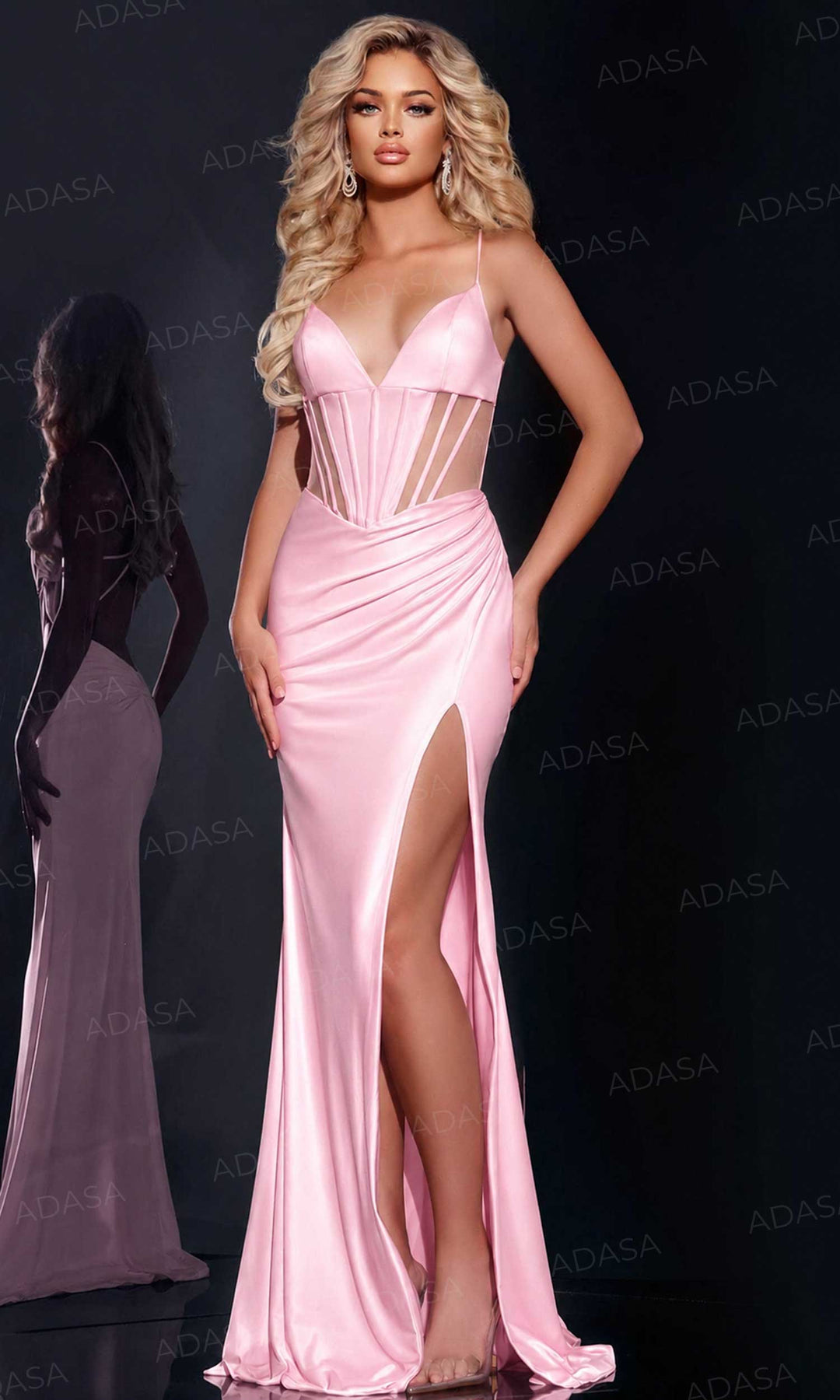Jovani 42534 - Corset Detail Prom Dress