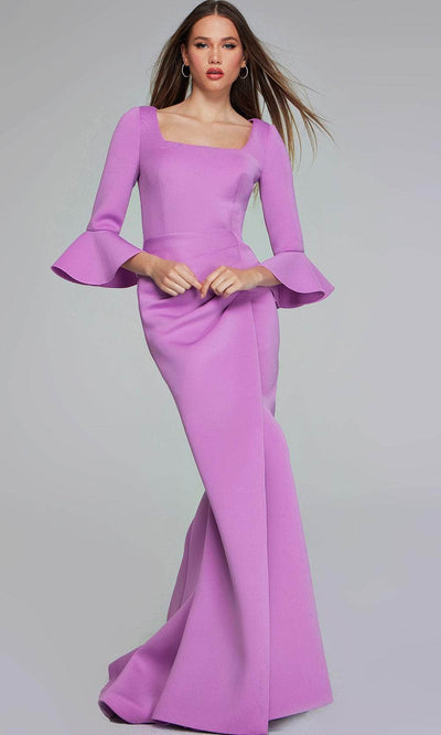 Jovani 42579 - Bell Sleeve Mermaid Gown Special Occasion Dresses 00 /  Lilac