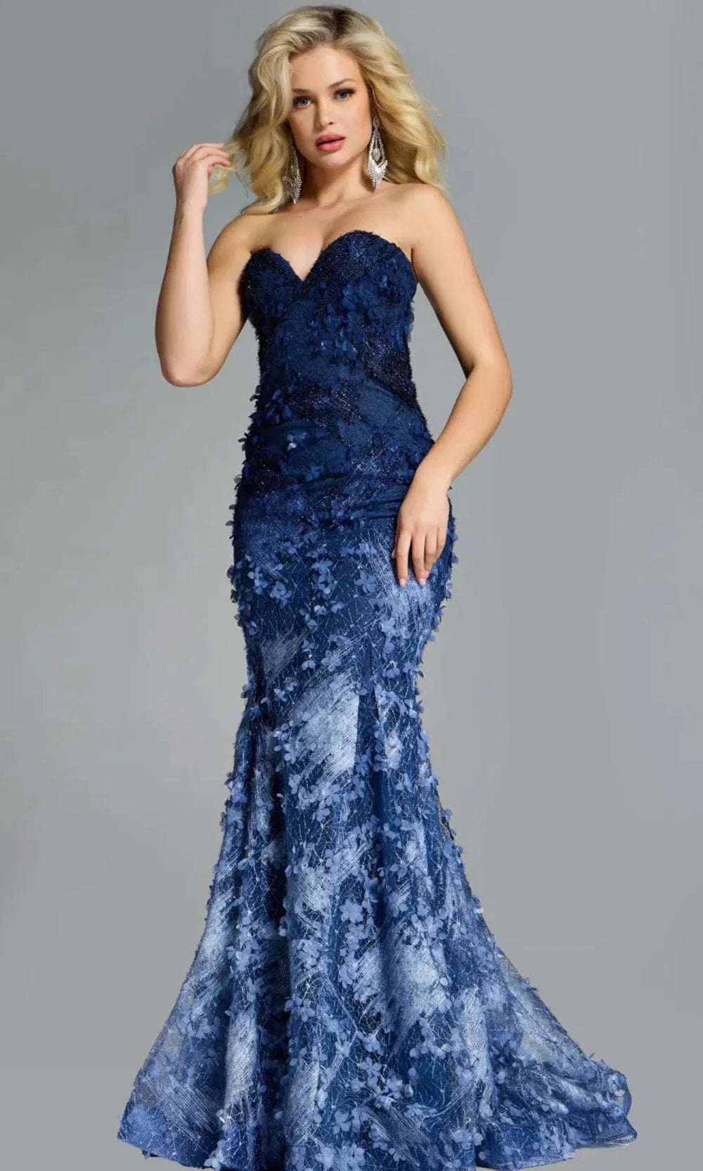 Jovani 42740 - Floral Appliqued Sweetheart Gown Mother of the Bride Dresses