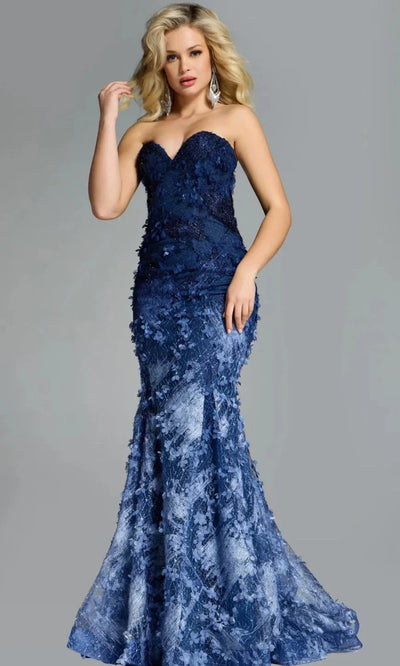 Jovani 42740 - Floral Appliqued Sweetheart Gown Mother of the Bride Dresses