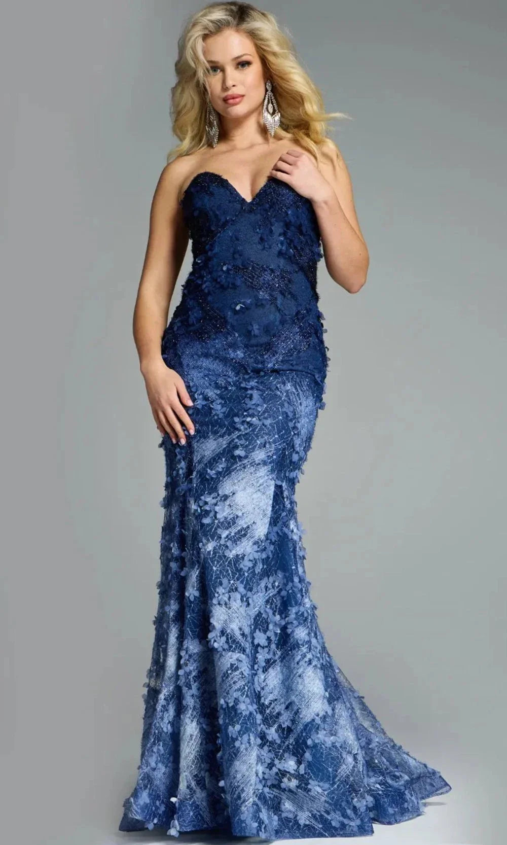 Jovani 42740 - Floral Appliqued Sweetheart Gown Mother of the Bride Dresses