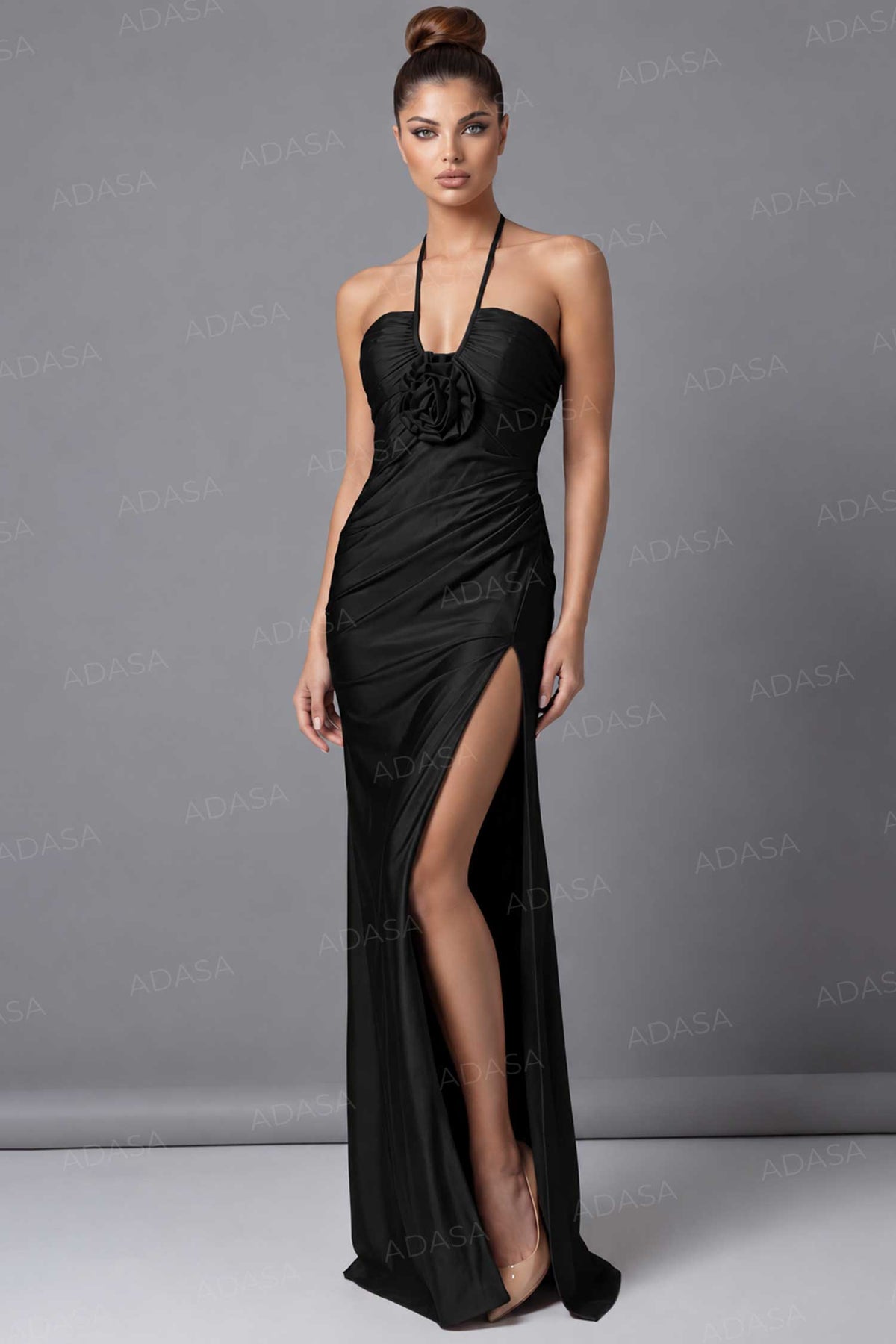 Jovani 43041 - Ruched Bodice Jersey Sheath Gown