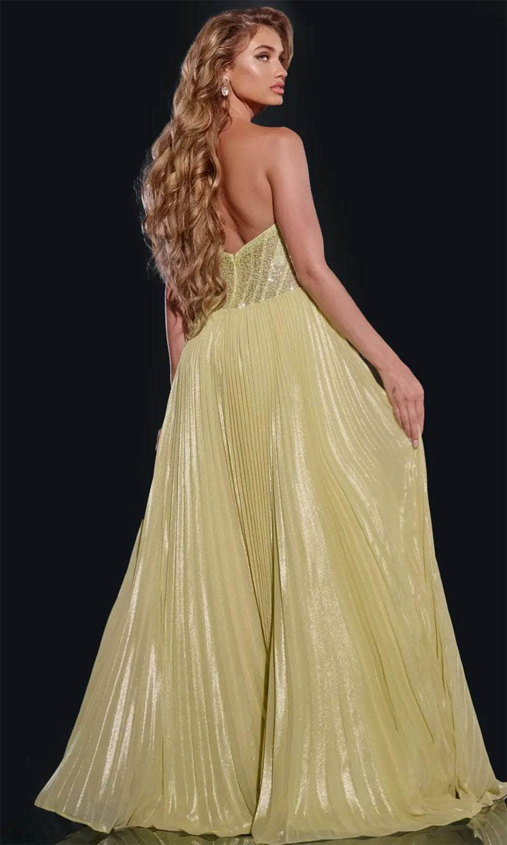 Jovani 43115 - Sequin Pleated Prom Dress Prom Dresses