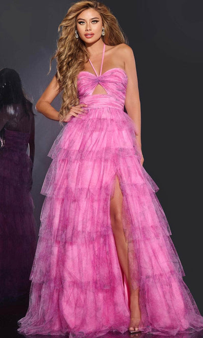 Jovani 43170 - Halter Neck Sleeveless Prom Gown Special Occasion Dress