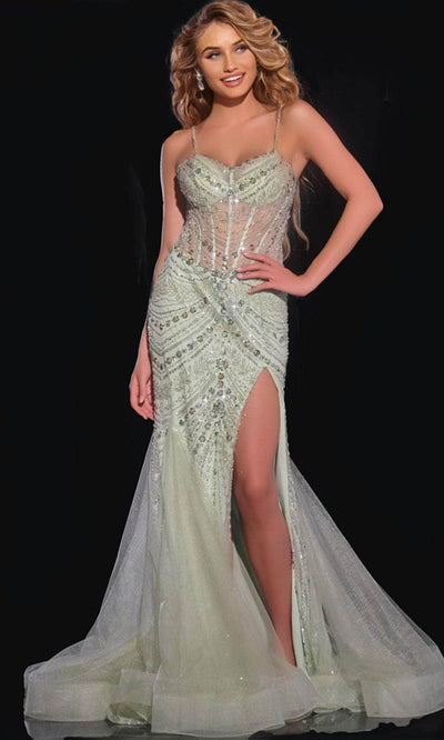 Jovani 43189 - Beaded Mermaid Prom Gown Prom Dresses