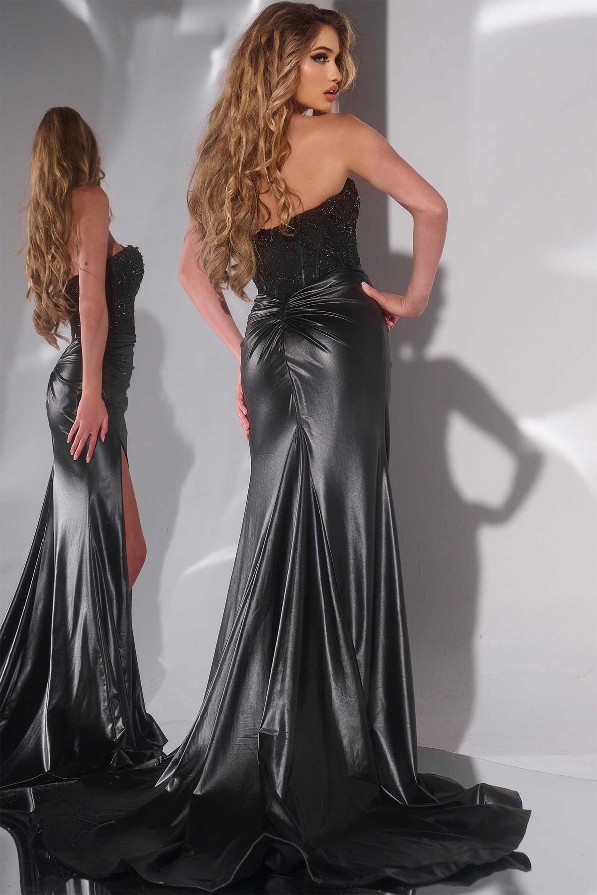 Jovani 43267 - Applique Detailed Prom Dress