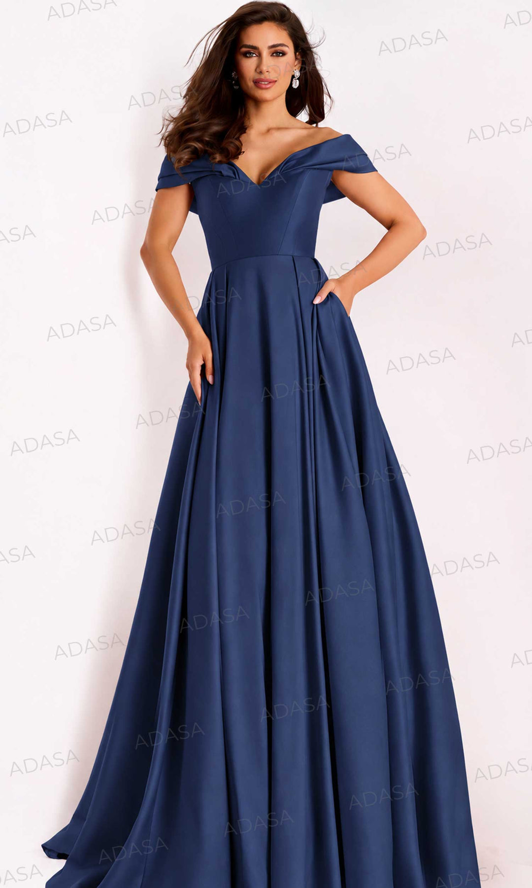 Jovani 43279 - Pleated Skirt Sweetheart Long Gown