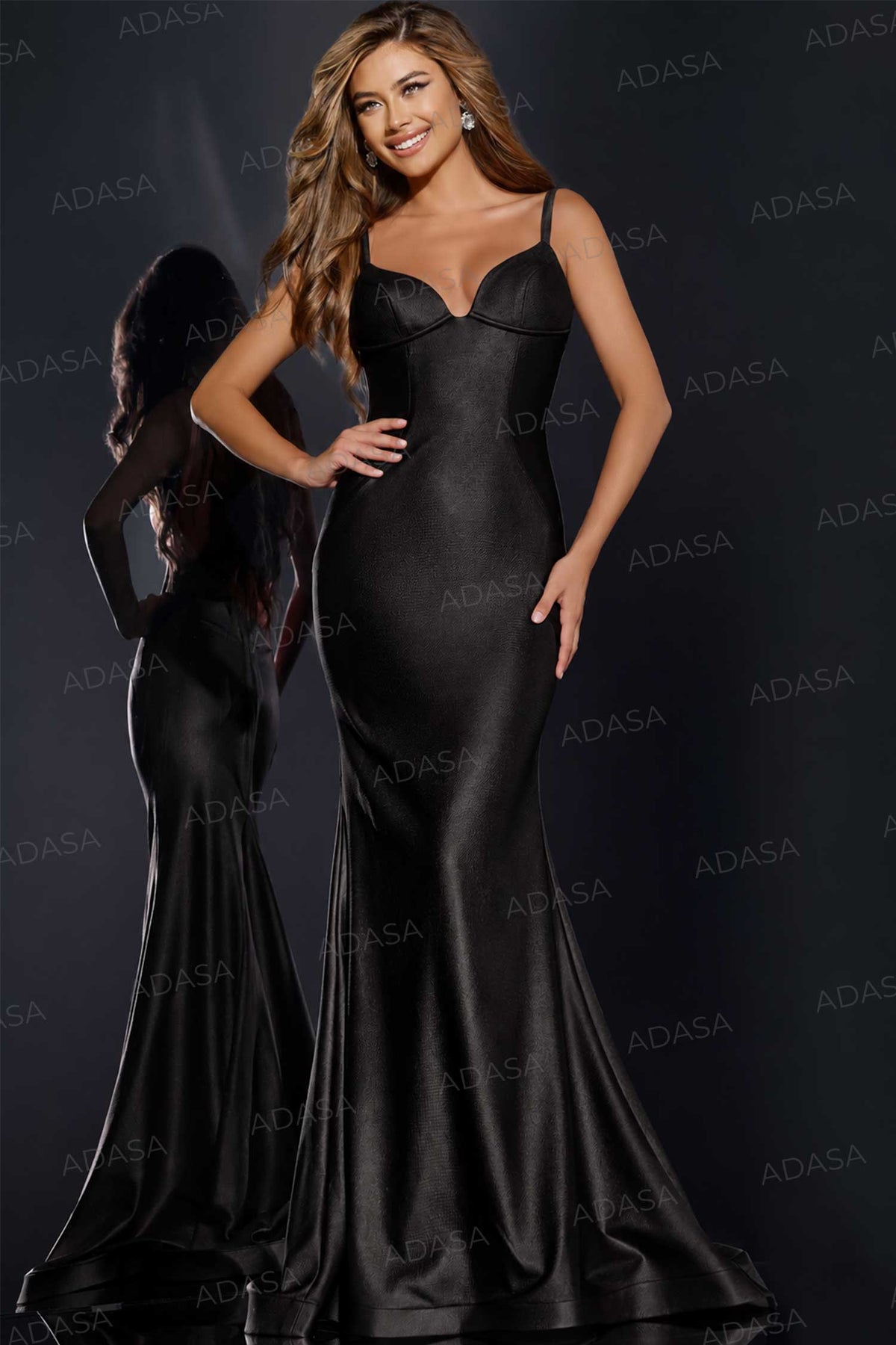 Jovani 43443 - Sleek Mermaid Prom Dress