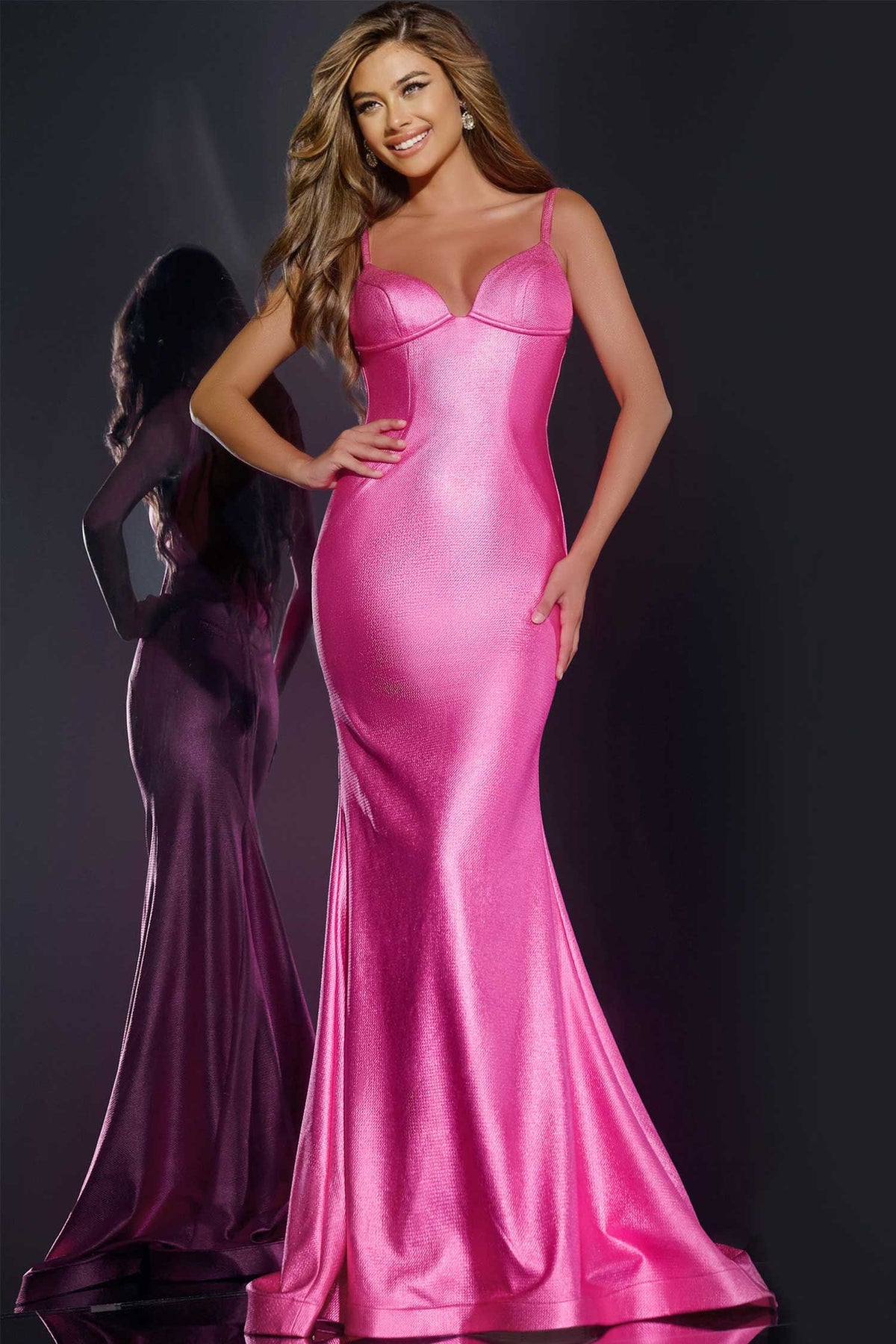 Jovani 43443 - Sleek Mermaid Prom Dress