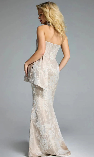 Jovani 43671 - Structured Brocade Sheath Evening Gown Evening Dresses