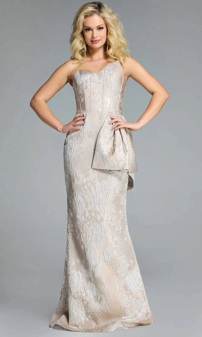 Jovani 43671 - Structured Brocade Sheath Evening Gown Evening Dresses