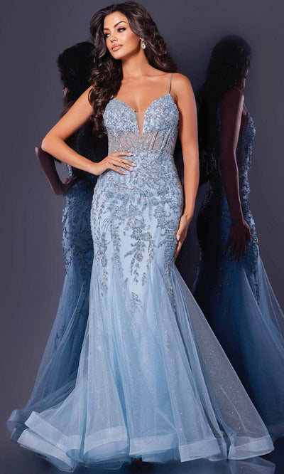 Jovani 43845 - Glitters Mermaid Prom Dress Prom Dresses