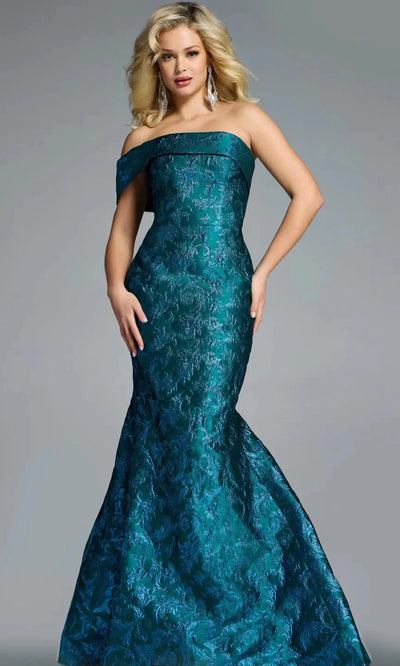 Jovani 43978 - Mermaid Skirt Brocade Long Gown Evening Dresses