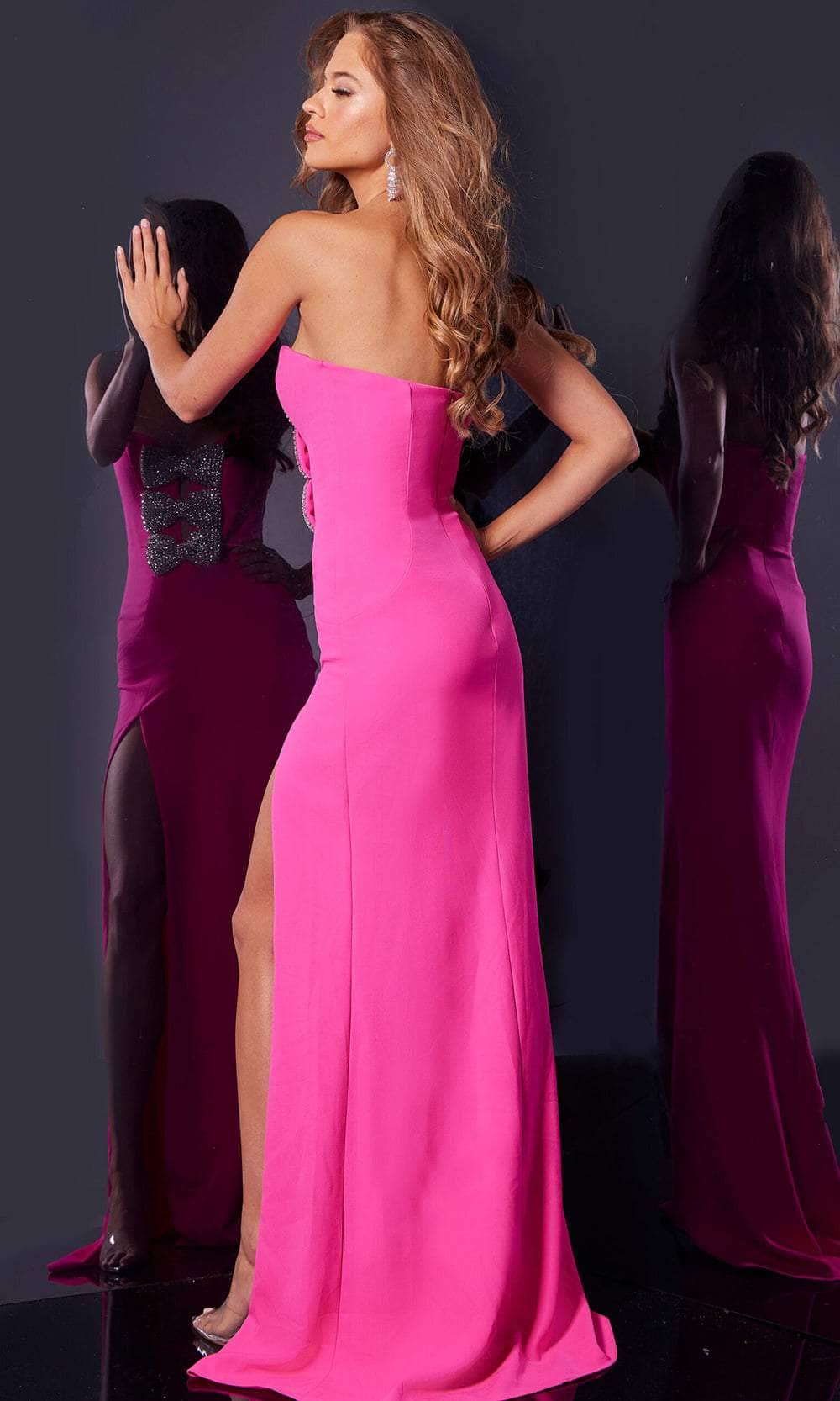 Jovani 44155 - Bejeweled Bow Prom Dress Prom Dresses