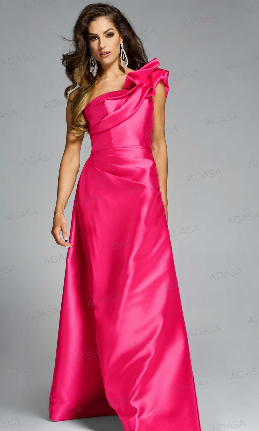 Jovani 44345 - Dramatic Ruffle A-Line Gown