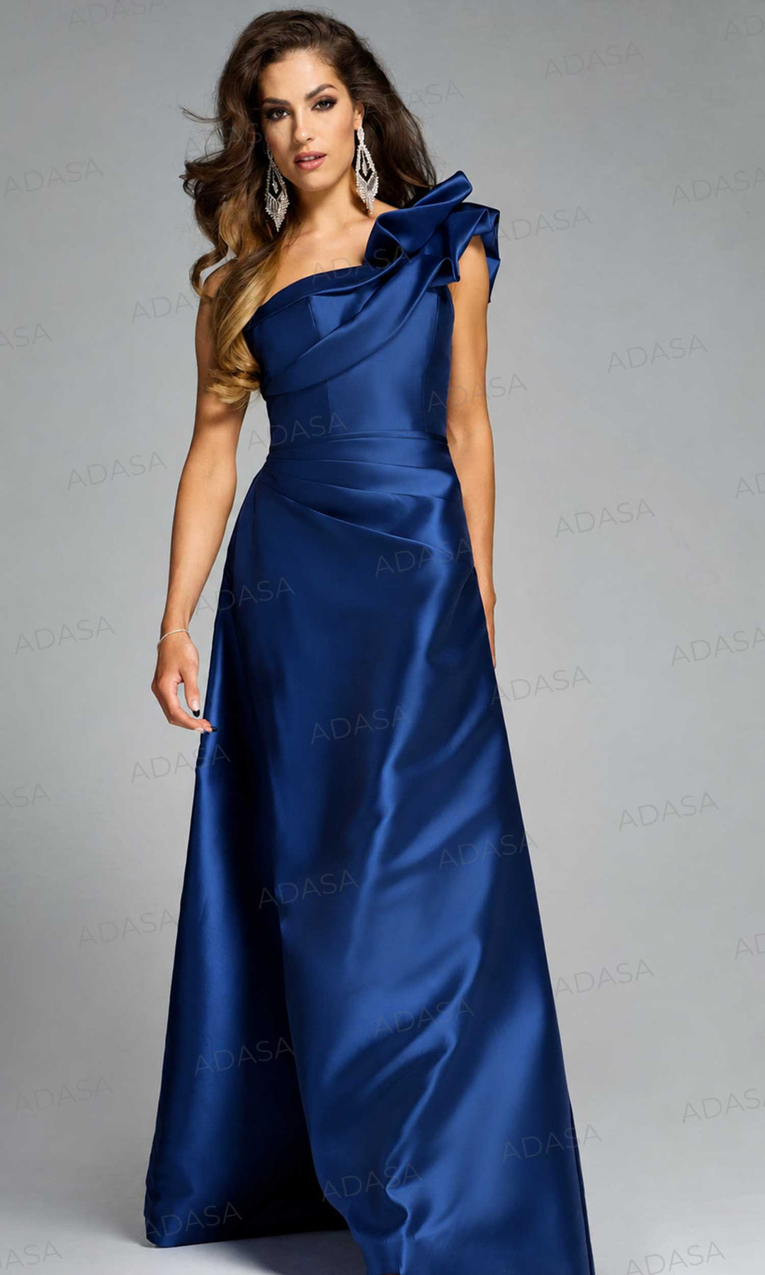 Jovani 44345 - Dramatic Ruffle A-Line Gown