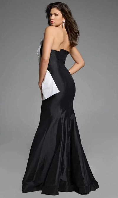 Jovani 44355 - Bow Accent Asymmetric Neckline Dress Mother of the Bride Dresses