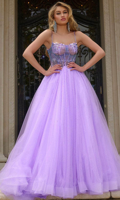 Jovani 44511 - Scoop Glitters Prom Dress Prom Dresses 00 / Lilac