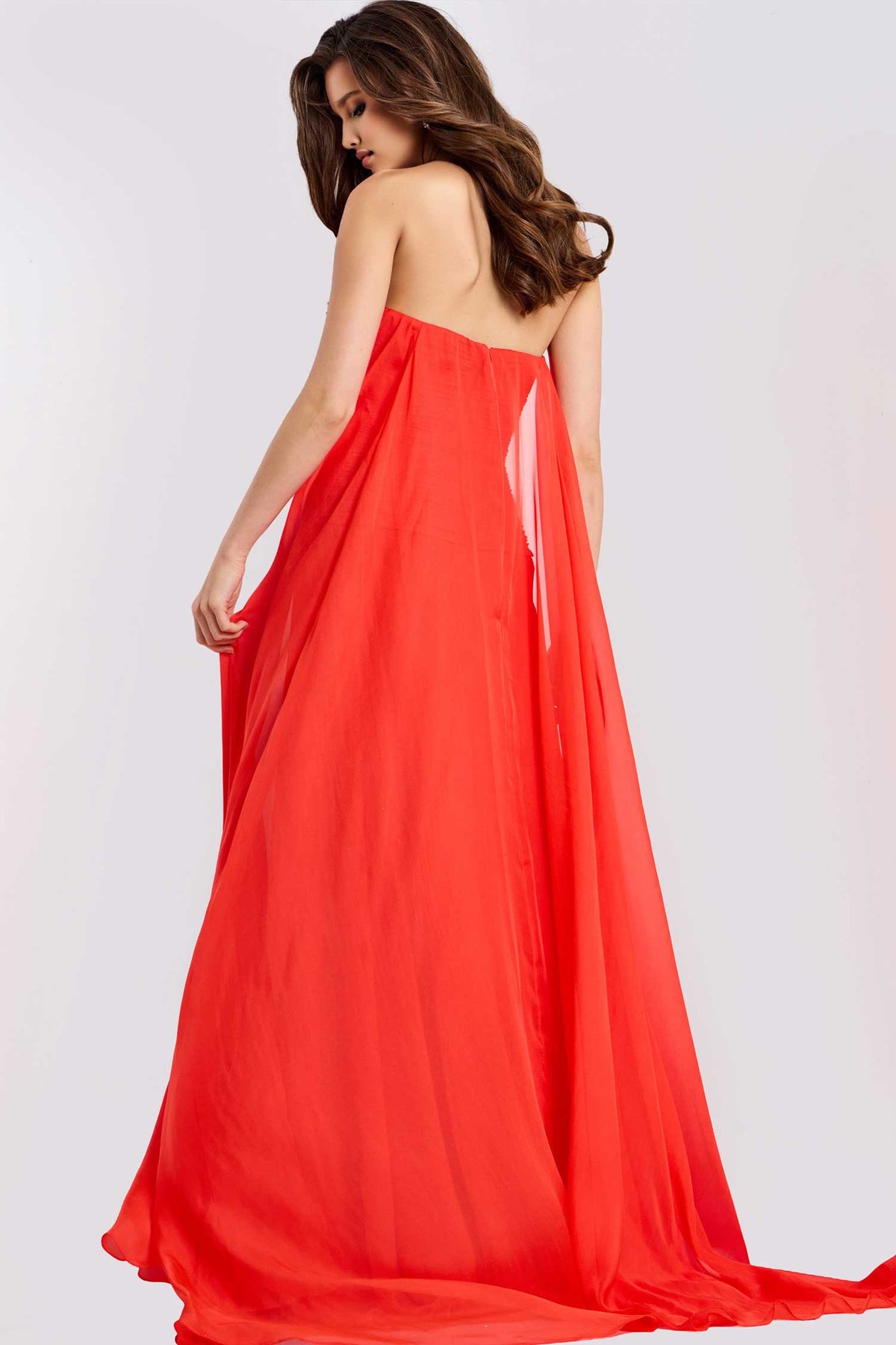 Jovani 45269 - Sweetheart Ruched Knotted A-Line Gown