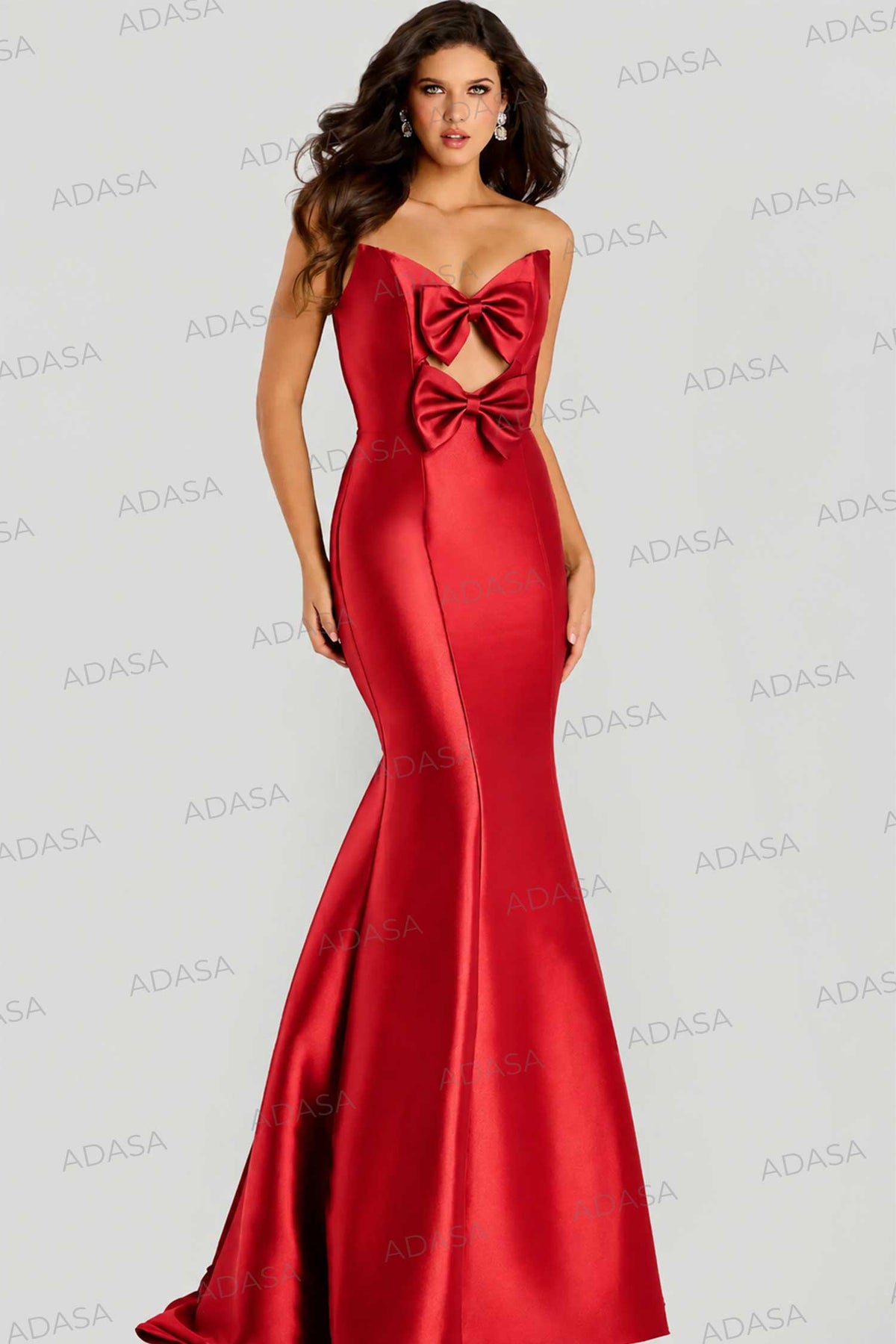 Jovani 45666 - Sweetheart Mermaid Gown with Bows