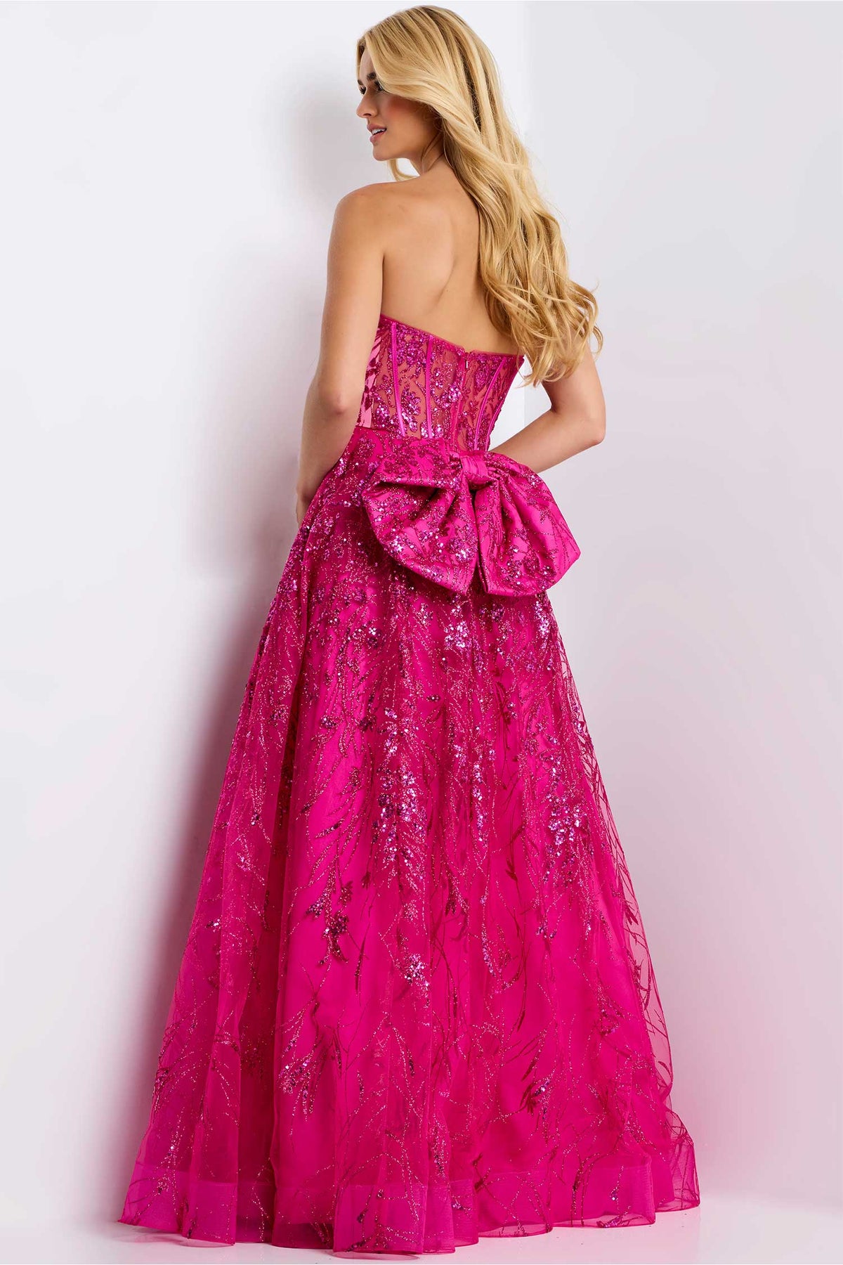 Jovani 45913 - Strapless Shimmer A-Line Prom Gown