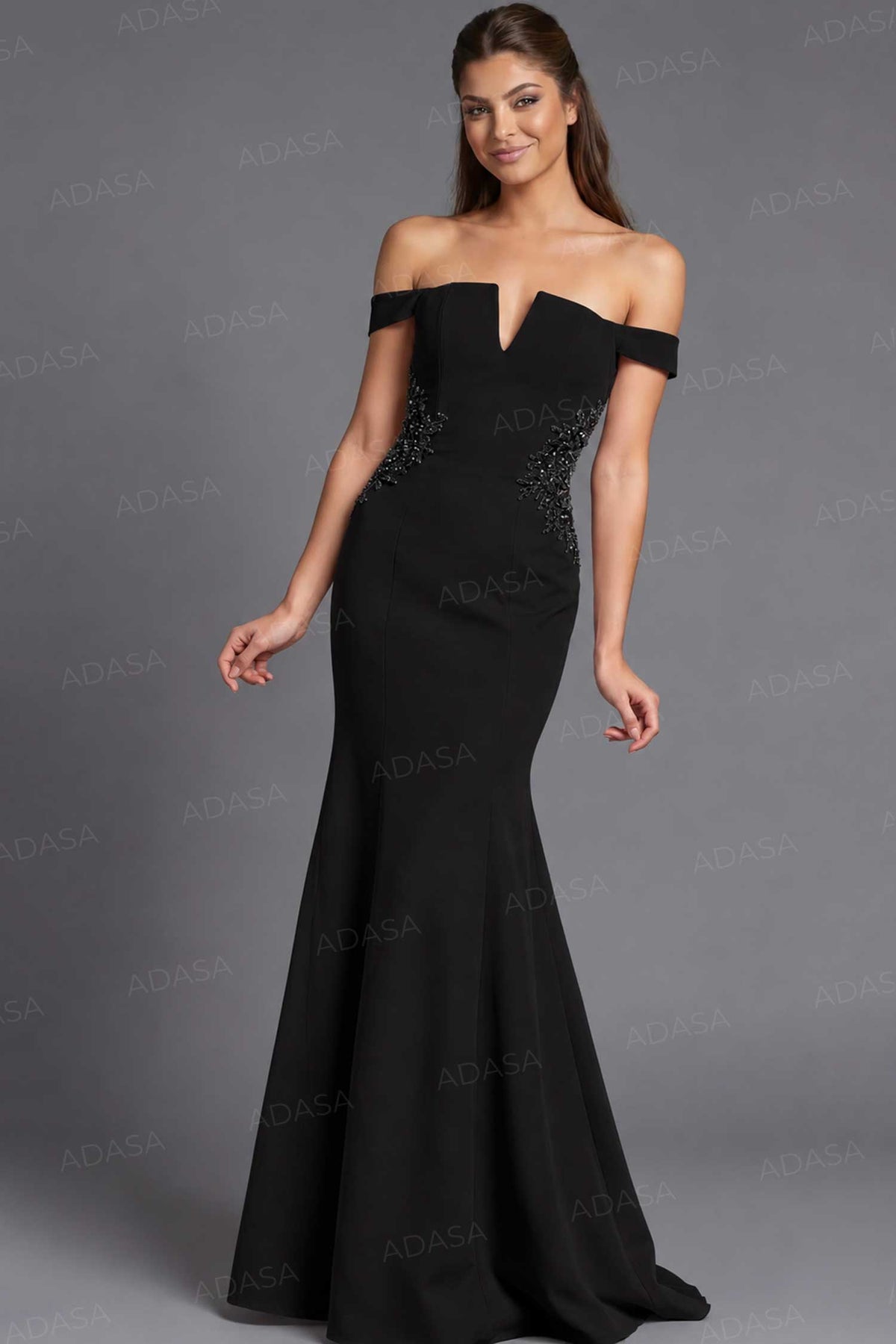 Jovani 46623 - Embellished Waist Mermaid Evening Gown