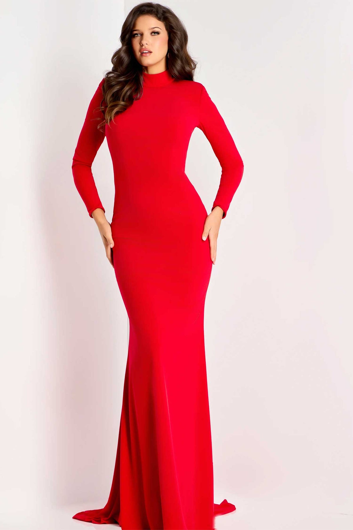 Jovani 47081 - Cutout Back Fitted Evening Gown